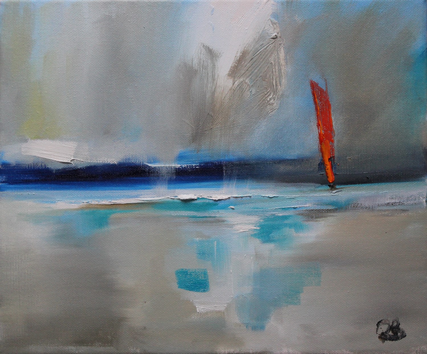 'Single Sail in the Storm' by artist Rosanne Barr